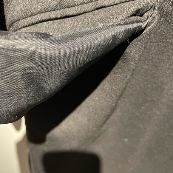 Vintage Black Wool Jacket / Coat from Ports International - Picture 6 of 11